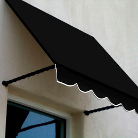 Window/Entry Awning 4-3/8'W x 2-9/16'H x 2'D Black