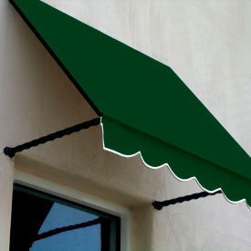 Window/Entry Awning 6-3/8'W x 2-9/16'H x 2'D Forest Green