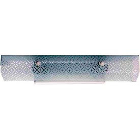 4 Light - 24" - Vanity - w/Diamond "U" Channel Glass White