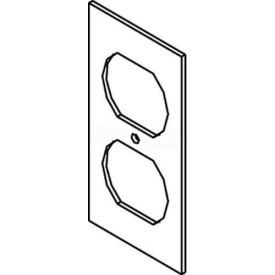 Floor Box AF1&3 Bottom Plate, For (1) Duplex Device
