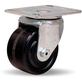 Hi-Lo Light Duty Swivel 3 x 1-3/4 Plastex Roller 400 Lb. Caster