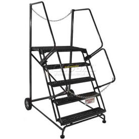 5 Step Steel Truck/Dock Access Ladder - 44" x 60" Base
