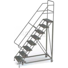 8 Step Configurable Forward Descent Rolling Ladder - Grip Strut Tread