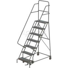 7 Step Steel Rolling Ladder - Perforated
