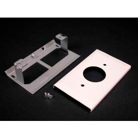 Single Receptacle Cover, Ivory, 4-1/2"L