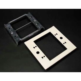 Two-Gang Overlapping Device Plate, 5-1/8"L