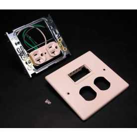2-Gng Overlapping Cover, 1 Dplx Installed & Active Mini Adptr, 5-1/8"L