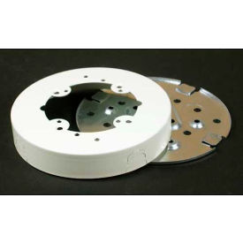 Round Fan Box Solid Base, Ivory, 5-1/2"L