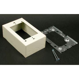 1-Gang Deep Extension Box Adapter, Ivory, 4-5/8"L