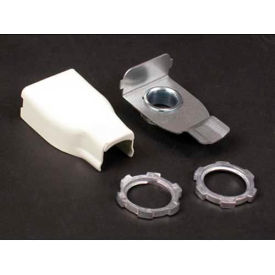 Elbow Box Connector 1/2" Male, Ivory, 2-1/8"L