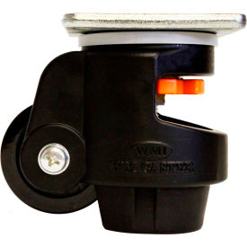 Roll & Set Leveling Caster - 600 Lb. Capacity - Swivel Plate Mount