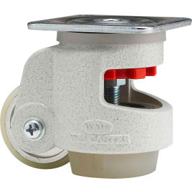 Roll & Set Leveling Caster - 600 Lb. Capacity - Swivel Plate Mount
