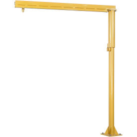 Workstation Jib Crane, 100 Lb. Capacity, 10' Under Beam Height, 6' Span