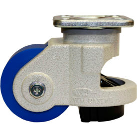 Roll & Set Leveling Caster - 1100 Lb. Capacity - Swivel Plate Mount