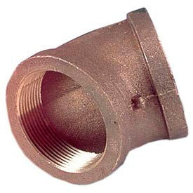 Brass 125 Lb Lead Free Fitting 3/8" 45 Degree Elbow NPT Female