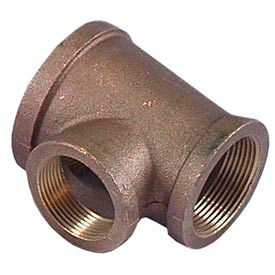 Brass Lead Free Fitting 1" X 1" X 1/2" Reducing Tee Npt Female