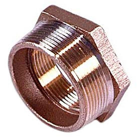 Brass 125 Lb Lead Free 1-1/4" X 1" Hex Bushing Npt Male X Female