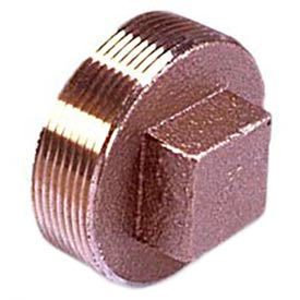 Brass 125 Lb Lead Free Fitting 1-1/4" Square Head Solid Plug NPT Female