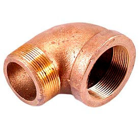 Brass 250 Lb Lead Free Fitting 1/4" 90 Degree Street Elbow Npt Male X Female