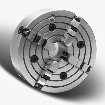 4 Jaw Independent Iron Body Chuck - Medium Duty - D-3 Mount - 8" Dia. - Pratt Burnerd 0844-10D3
