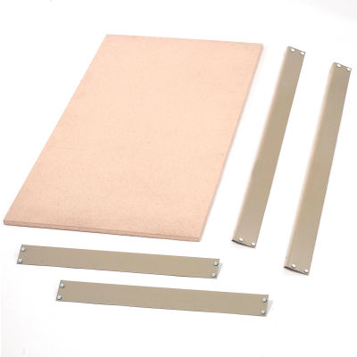 Bulk Rack Shelf Wood Deck 96"W x 36"D Tan