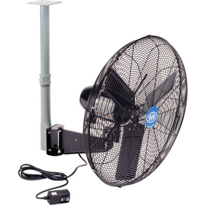 24" Industrial Ceiling Fan, 2 Speed, 7700 CFM, 3/10 HP