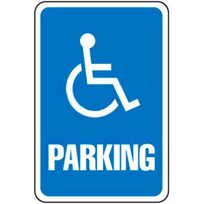 Aluminum Sign - Parking Sign - Handicap Symbol, .063" Thick, 649151