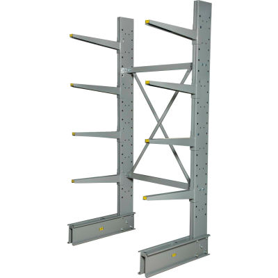 Single Sided Heavy Duty Cantilever Rack Starter, 48"Wx38"Dx8'H, 13,300 Cap.