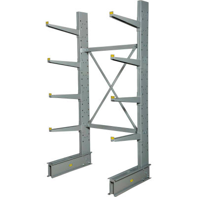 Single Sided Heavy Duty Cantilever Rack Starter, 2" Lip, 48"Wx38"Dx8'H