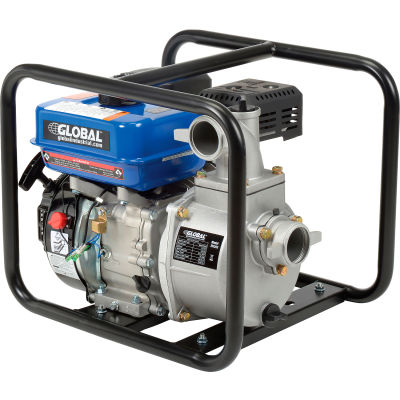 Portable Gasoline Water Pump, 2� Intake/Outlet, 7HP