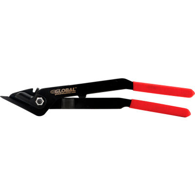 Steel Strapping Cutter for 3/8" To 1-1/4" Width Strap, Black & Red