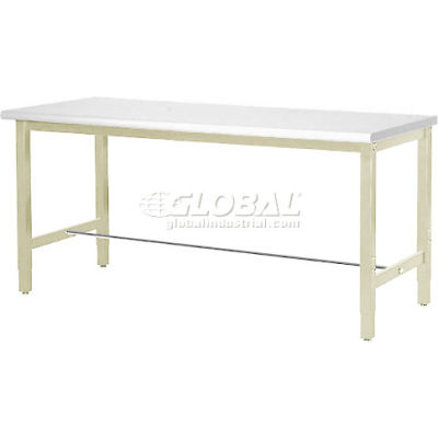 48"W x 30"D Production Workbench - ESD Laminate Square Edge - Tan