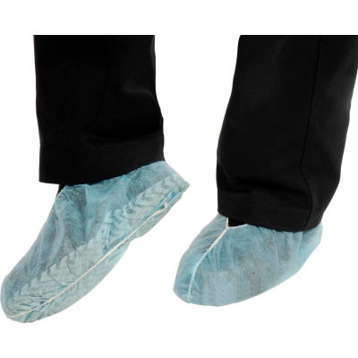 Standard Disposable Shoe Covers, Size 6-11, Blue, 150 Pairs/Case