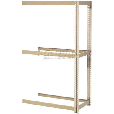 Expandable Add-On Rack 60Wx36Dx84H Tan, 3 Levels No Deck 1000Lb Per Level