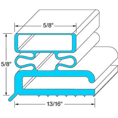 Door Gasket 11-3/8" x 23 3/8" For Traulsen, TRA341-19775-03