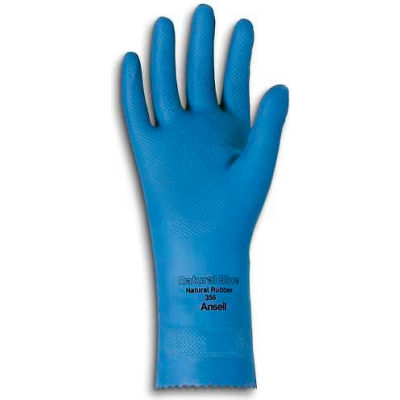 Ansell 88-356 VersaTouch® Natural Blue Chemical Resistant Gloves, Size 8, 1 Pair