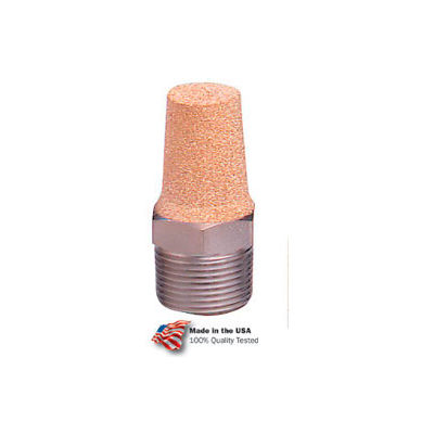 Arrow ASP-6, Pneumatic Exhaust Muffler, Sintered Bronze, 40 Micron, 3/4� NPT, 300 PSI