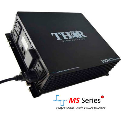 THOR THMS1500, 1500 Watt Continuous/3000 Watt Max Power, 12 Volt Modified Sine Wave Power Inverter