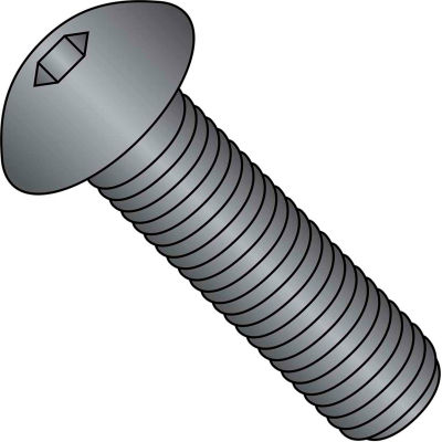 Button Socket Cap Screw - 5/16-18 x 1" - Steel Alloy - Thermal Black Oxide - FT - UNC - 100 Pk