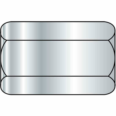 Hex Coupling Nut - 1/2-13 x 11/16" W x 1-3/4" L - Grade A - Zinc CR+3 - Steel - ASTM A563 - 50 Pk