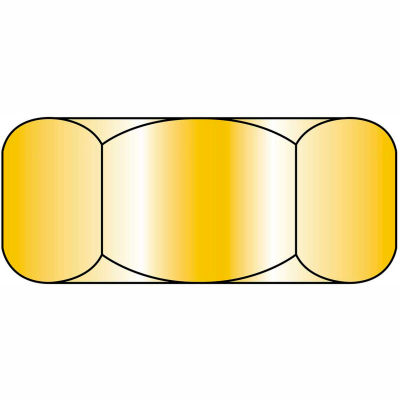 Finished Hex Nut - 5/8-11 - Med. Carbon Steel - Zinc Yellow CR+6 - UNC - Gr 8 - 50 Pk - BBI 306062