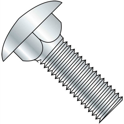Carriage Bolt - 5/16-18 x 1-1/2" - Round Head - Steel - Zinc CR+3 - Grade A - FT - A307 - Pkg of 125