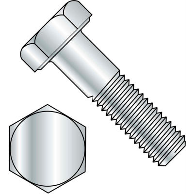 Hex Bolt - 3/8-16 x 1/2" - Grade A - Steel - Zinc CR+3 - UNC - FT - A307 - Pkg of 100 - BBI 494043