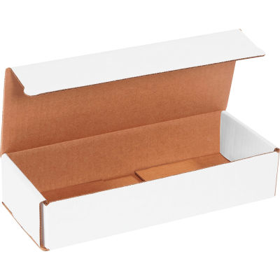 Corrugated Mailers, 10"L x 4"W x 2"H, White