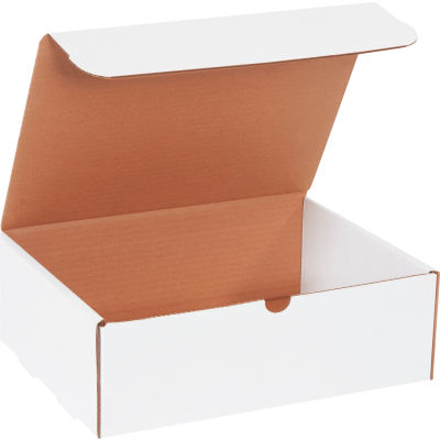 Corrugated Mailers, 10"L x 7"W x 6"H, White - Pkg Qty 50