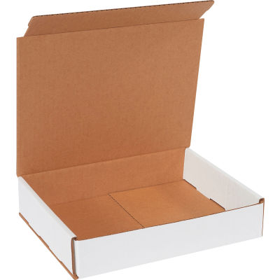 Corrugated Mailers, 10"L x 8"W x 2"H, White