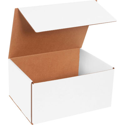 Corrugated Mailers, 12"L x 9"W x 6"H, White