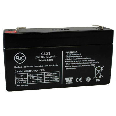 AJC® Genesis NP1.2-6 6V 1.3Ah Sealed Lead Acid Battery