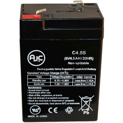 AJC® CSB CP640 6V 4.5Ah Sealed Lead Acid Battery