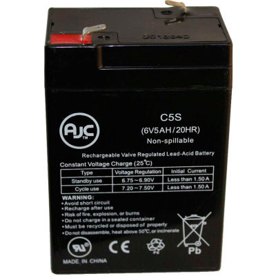 AJC® Dual-Lite 12-581 (6 VOLT) 6V 5Ah Emergency Light Battery